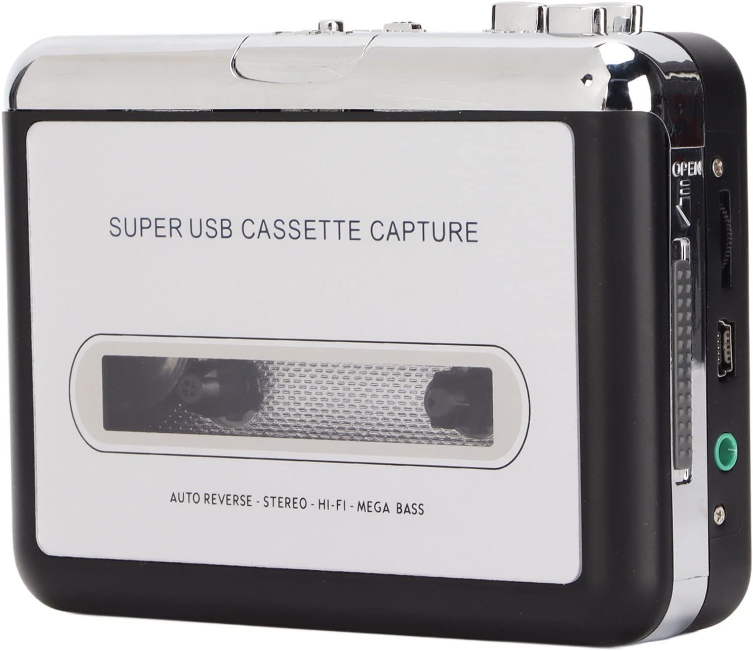 Tape to MP3 Converter with Portable Cassette Player, USB Cassette Player with Earphone for Laptop PC, Compatible with Systems image number 4