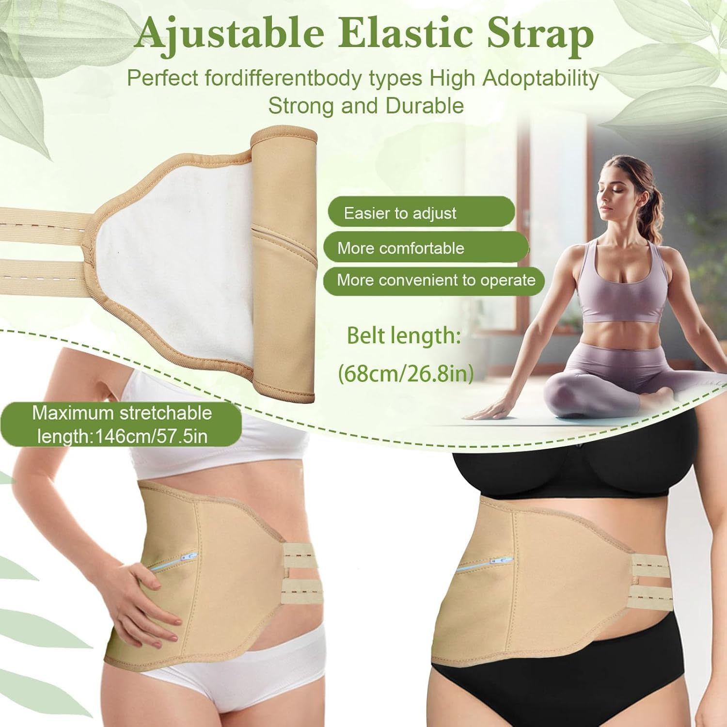 10Pcs Castor Oil Pack, Flannel Castor Oil Wrap with Pocket, anti Leak, Reusable, Washable, Elastic Straps Wrap For,Assist Liver Detoxification,Constipation and Improve Sleep image number 6