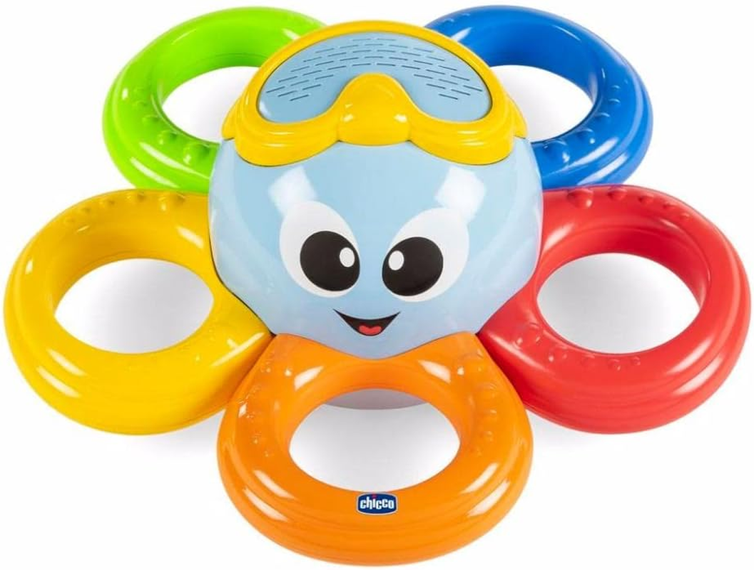 Chicco Billy the Octopus Bath Toy, Multicolour - Blue image number 7