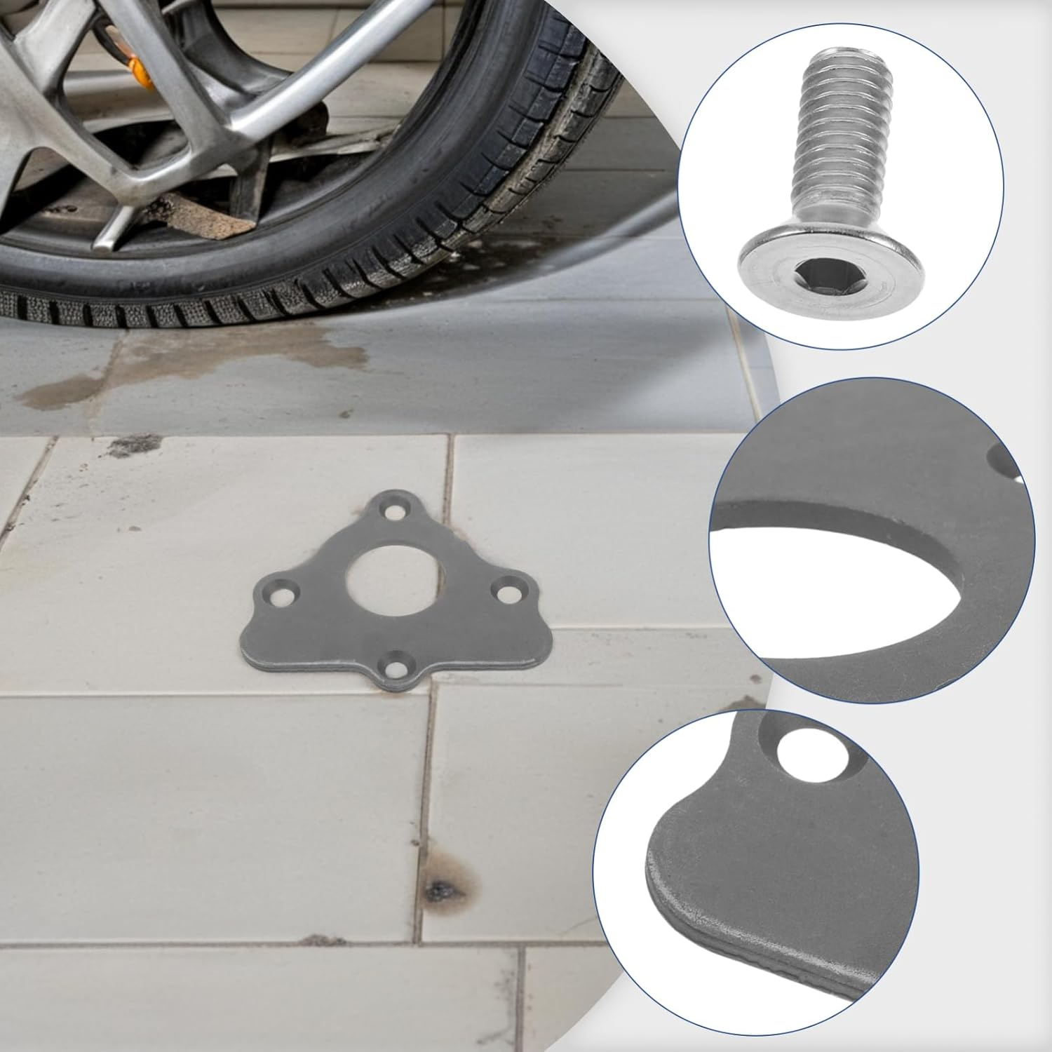 CLISPEED Camshaft Fixing Plate for Car Engine Thrust Plate Compatible Gen Iii Iv Includes Bolts Suitable for Automotive Driving Scenarios image number 4