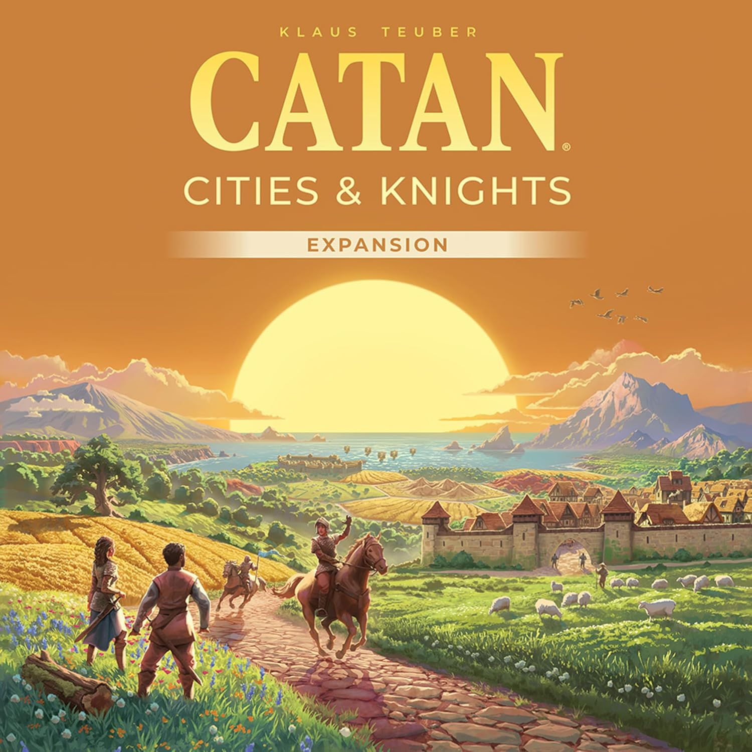 CATAN Cities & Knights Board Game Expansion (6Th Edition) Enhance Gameplay with New Challenges! Strategy Game for Kids & Adults, Ages 12+, 3-4 Players, 90 Minute Playtime, Made by Catan Studio