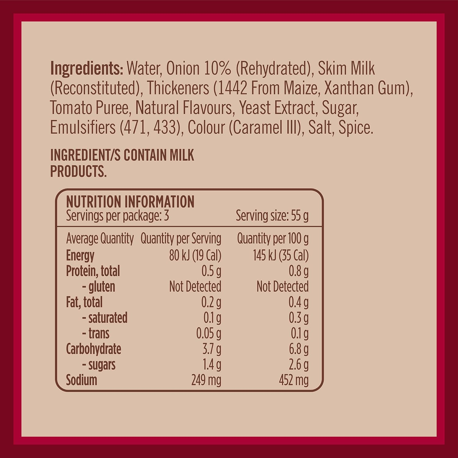 Gravox Brown Onion Gravy Pouch Liquid Pouch for Gravy and Liquid Stock Instant Gravy 165G image number 3