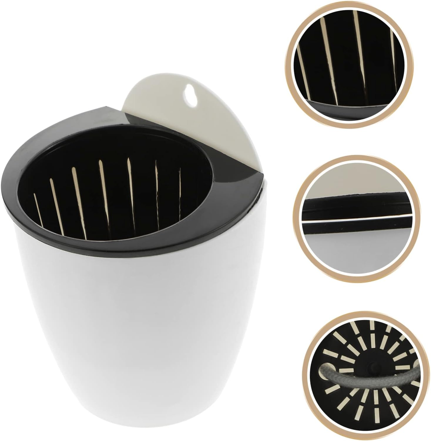 7Pcs Indoor Self Watering Planter Pots Hanging Plant Pot for Succulents Ideal for Indoor Plants Self Watering System for Home Decor image number 6