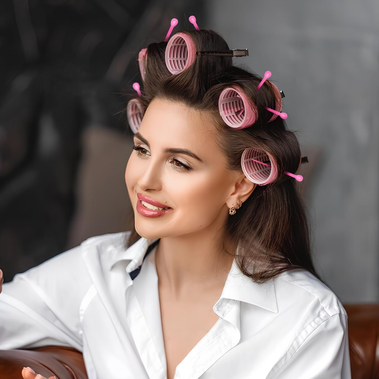 VICASKY Pack of 180 Curlers, Spiral Curls, Accessories, Needles, Perm Needles, Reusable Hair Styling, Plastic, Secure Attachment, DIY Curls, Perm, Random Colour, 7.5 Inches image number 6