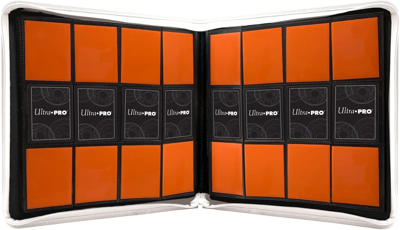 Ultra Pro Vivid 12-Pocket Zippered Pro-Binder, White image number 1