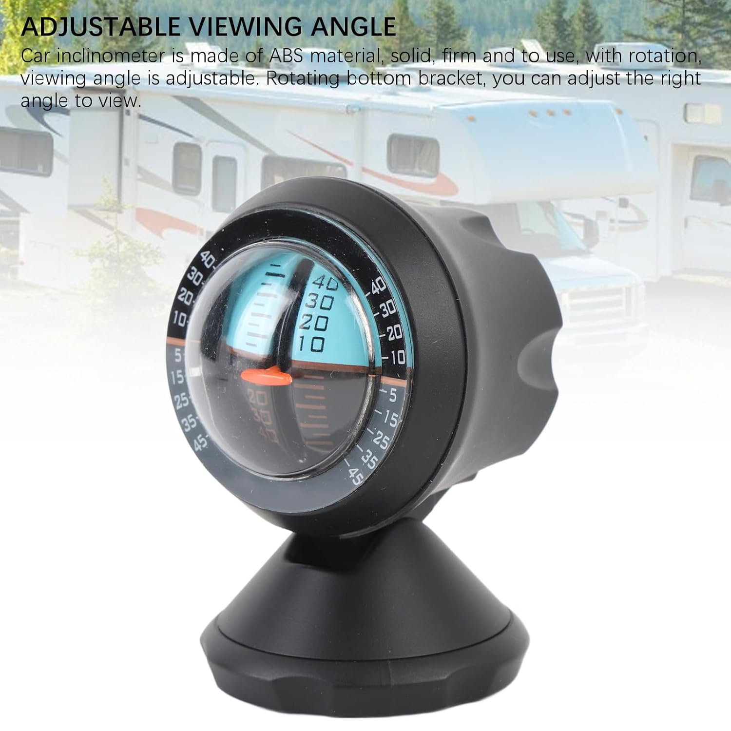 Car Vehicle Inclinometer, Angle Slope Tilt Indicator Level Meter Gradient Balancer Upgrade and Downgrade Slopemeter Finder Tool, Adjustable Viewing Angle Gradient Balancer Tool image number 3