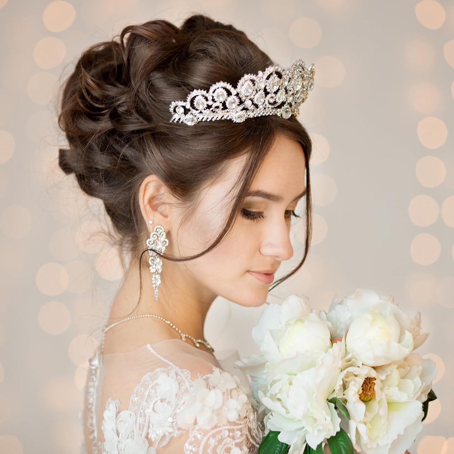 Uxcell Pointed Back Rhinestones, 50 Pcs 8Mm round Glass Rhinestone Faceted Crystal Cabochon Gems for Nail Arts Crafts, Jewelry Making, Phone Case, Cloth Decoration (Mixed Colors) image number 6