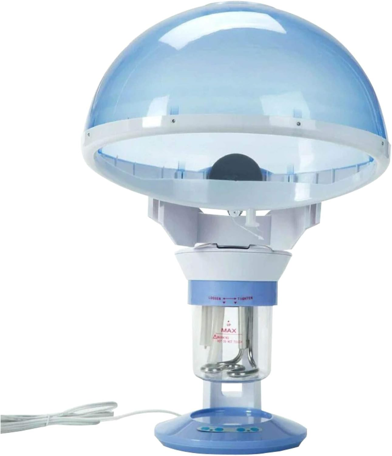 Ellie & Ruby 2 in 1 Facial & Hair Steamer - Blue, White - Portable Table Top Steam Ozone Machine - Stimulates Blood Circulation image number 2