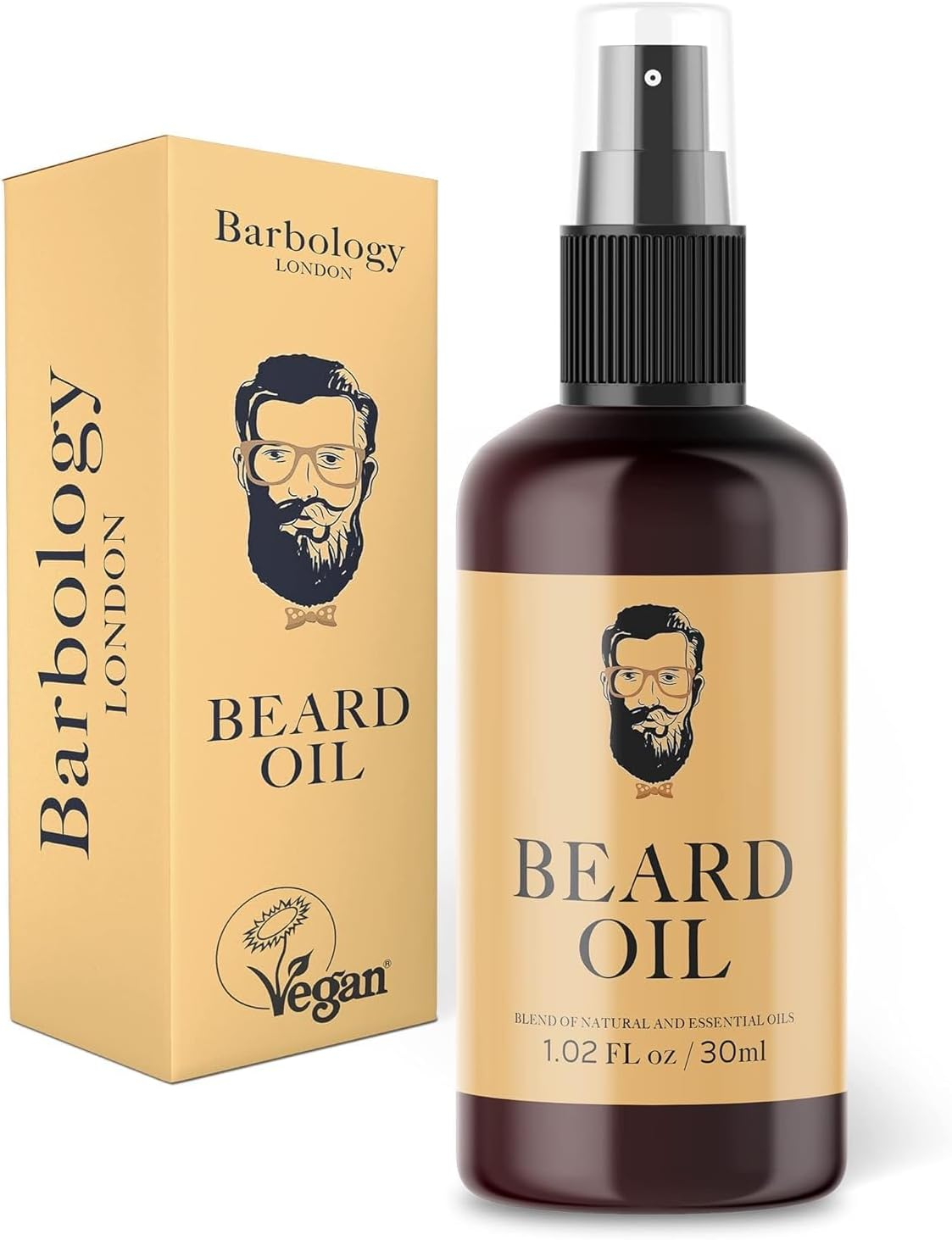 Vegan Beard Oil for Eliminating Dandruff, Impurities, 30Ml