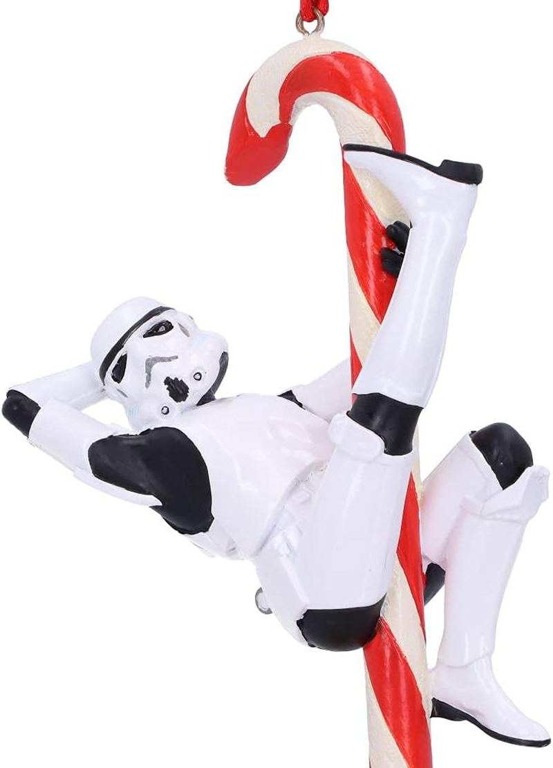 Nemesis Now Stormtrooper Candy Cane Hanging Ornament Decoration 12Cm, Christmas, White