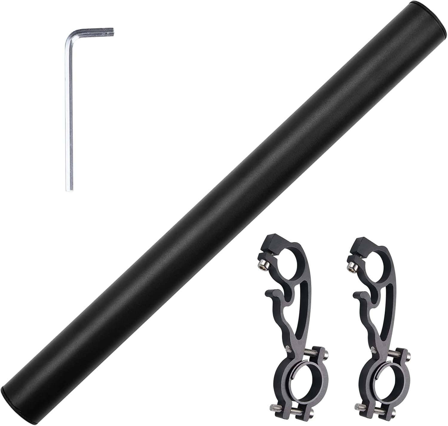 Yizhet Bike Handlebar Extender, Bicycle Handlebar Extension Lightweight Durable Aluminum Alloy Double Bike Handlebar Bracket for Holding Bicycle Speedometer, GPS, Phone Mount Holder(40Cm) image number 5