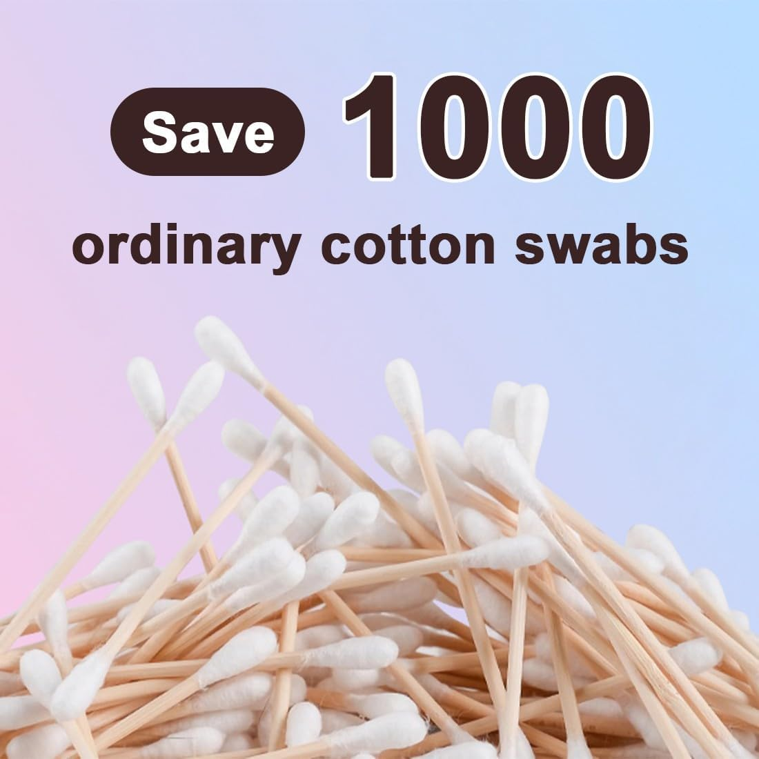 Pack of 4 Cotton Buds Reusable Ear Sticks Double Ended Spiral Reusable Cotton Buds Ear Cleaner Spiral with 2 Containers Green and Blue for Ear Cleaning Make-Up, Etc image number 2