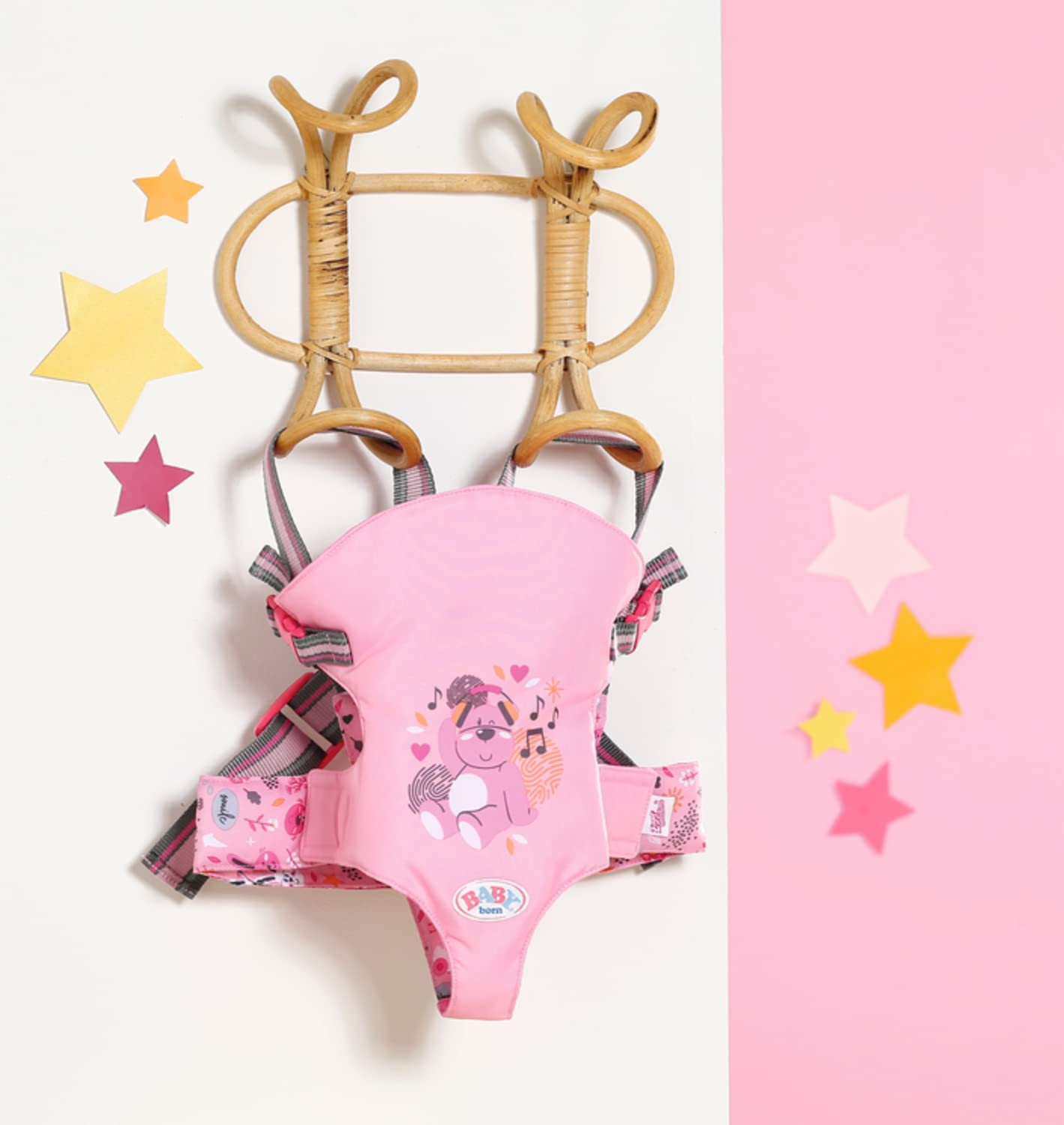 BABY Born&reg; Carrier for Toy Doll Kids/Children/Toddler Ages 3+, Doll Size 36-43Cm, Pink image number 5