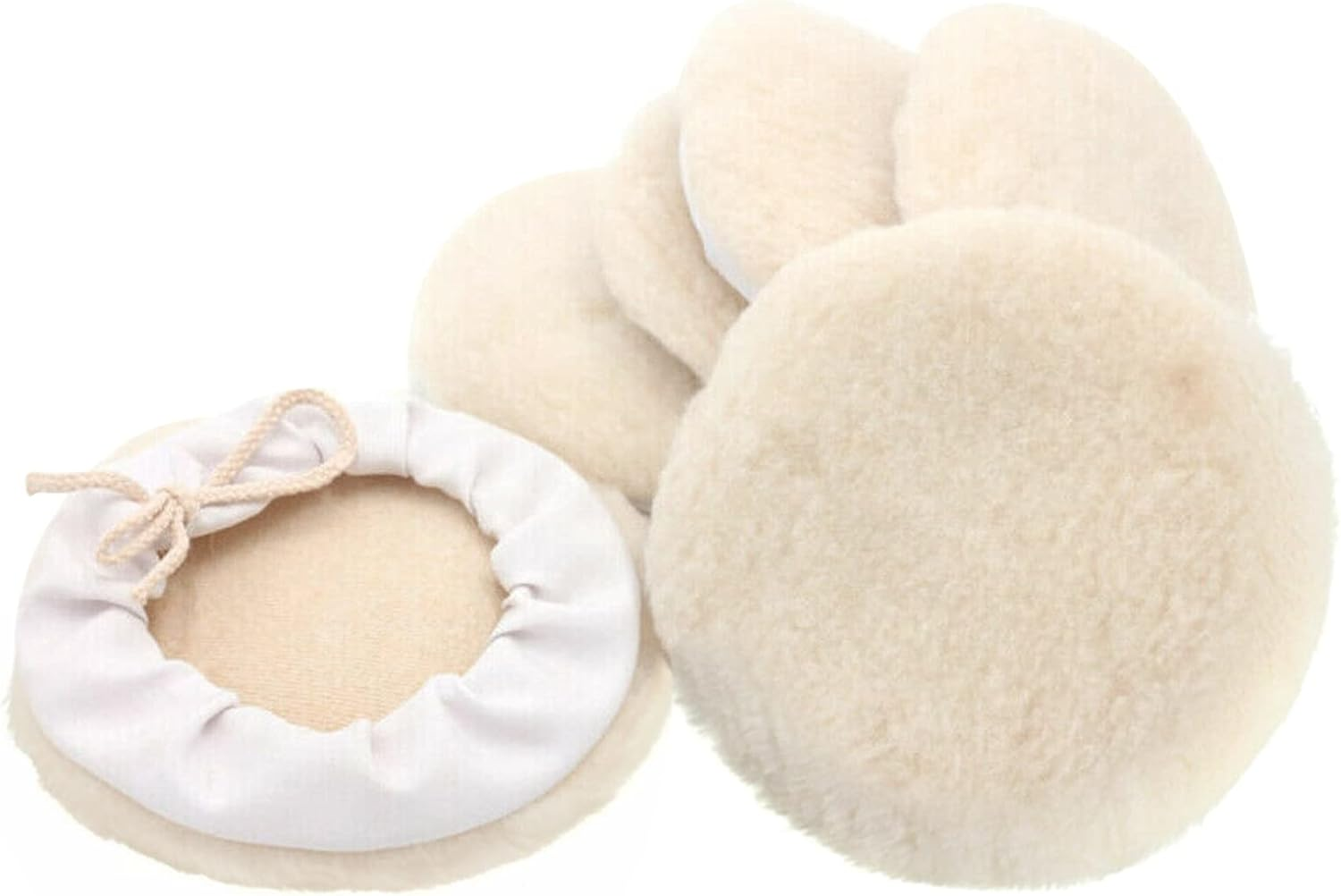 6Pcs 7-Inch Buffing Pads Car Bonnet Buffing Waxing Pad Kit Buffer Polishing Polisher Pad Wool Buffering Pads for Drill Body Repair Buffing & Polishing Pads