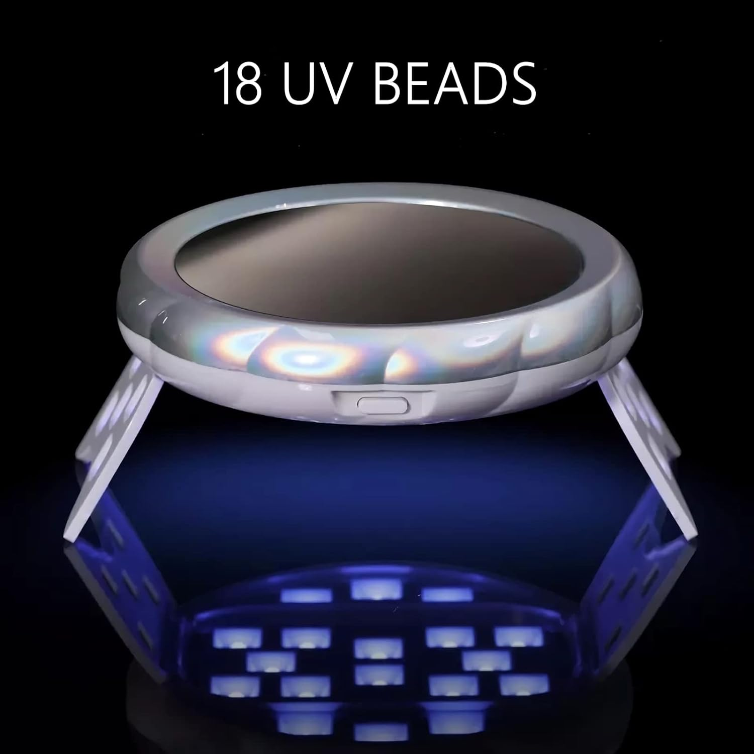 Mini Led Nail Lamp - 2 in 1 LED Nail Lamp and Make up Mirror for Gel Nails Portable Nail Dryer for Nail Extension Travel Manicure Home DIY image number 4