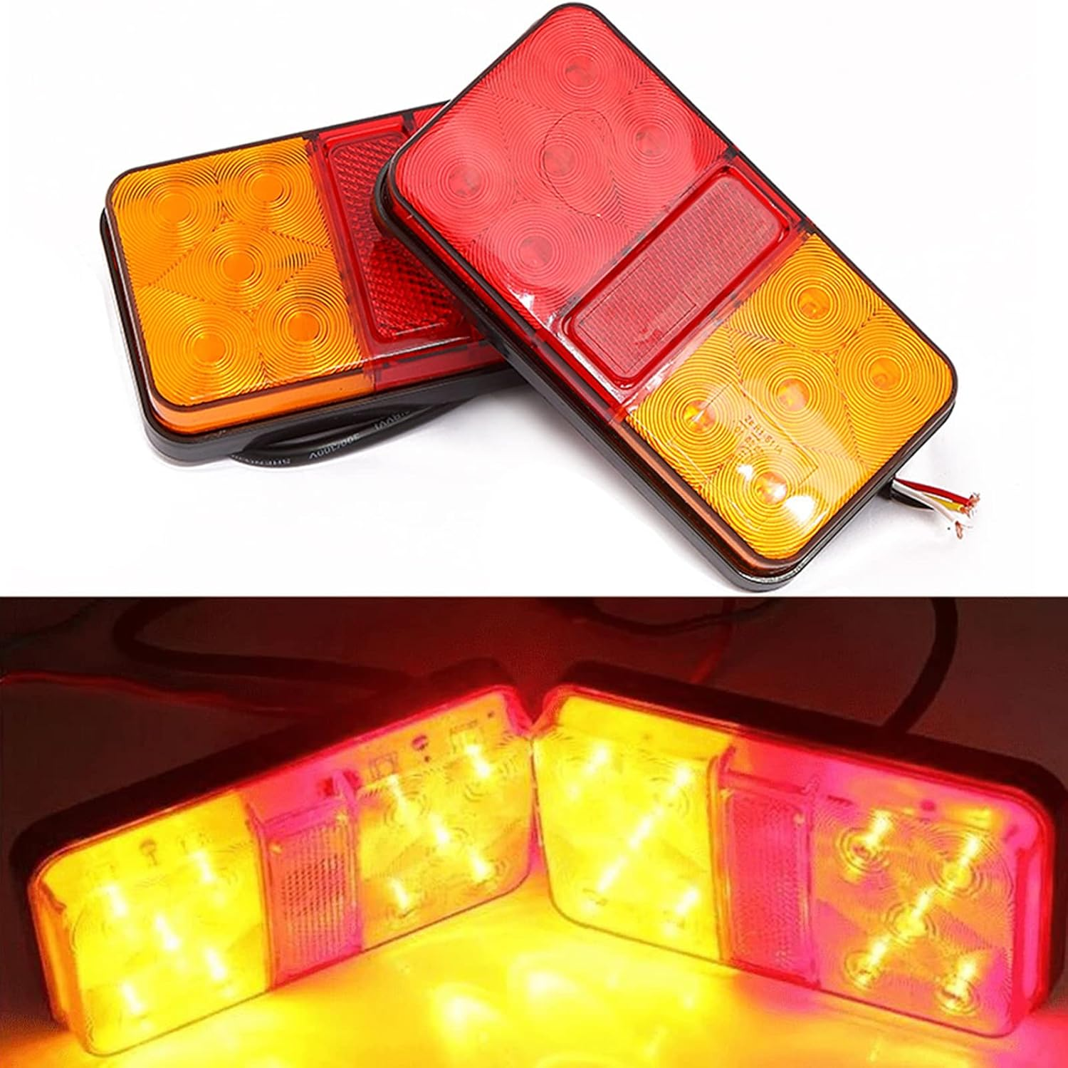 2Pcs 12V 10LED Car Tail Light Trailer Caravan Truck Indicator Lamp image number 6
