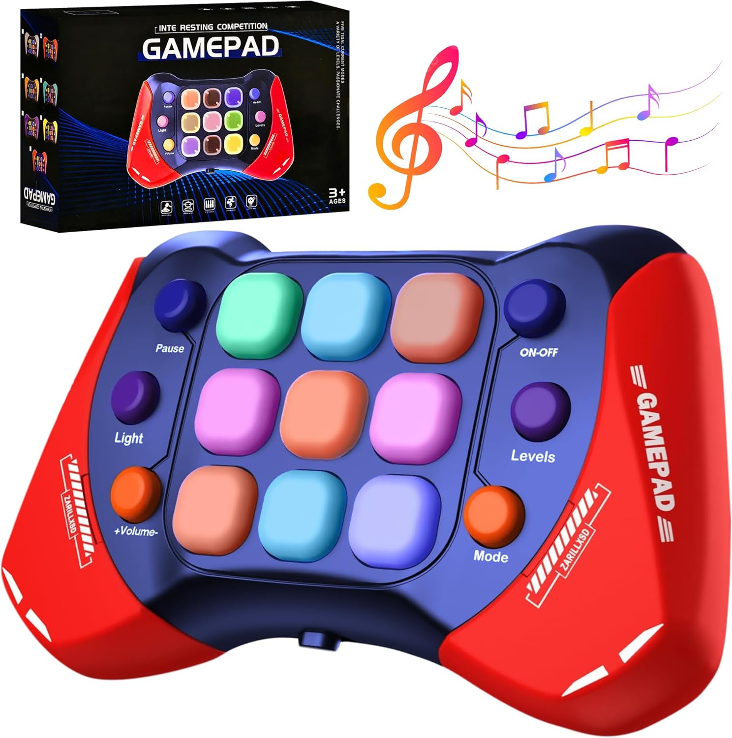 Upgraded Fast Press Push Pop Game Fidget Toys - Handheld Game Console with 5 Modes, Quick Push Button Stress Toy, Electronic Toys, Ideal Birthday Gifts STEM Toys for Boys Girls image number 4