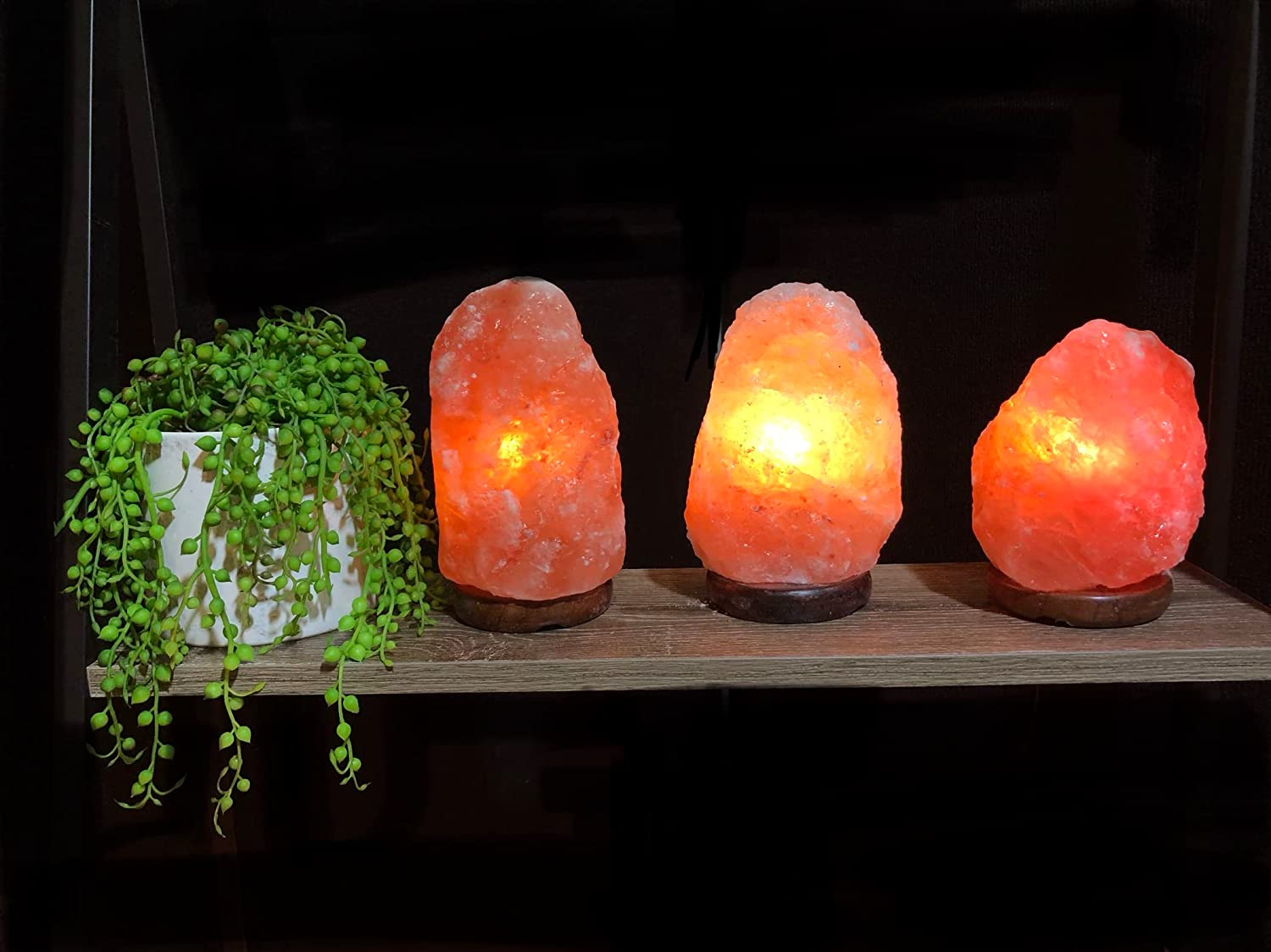 Himalayan Salt Lamp Natural Pink Crystal Rock Table Night Light Glow 1-2Kg image number 1