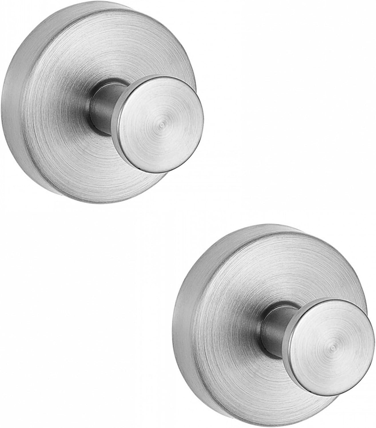 4PCS Bathroom Towel Hooks, Wall Mounted Coad Robe Clothes Hook, Stainless Steel Heavy Duty Hanger for Home Bedroom Kitchen (Silver)