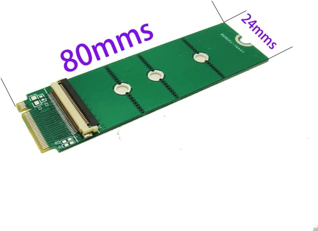 Sintech M.2 Nvme Extension Cable, NGFF M-Key Pcie 3.0 SSD Extender Card with Anti-Electromagnetic Foiled Cable, 20CMS (Silver Cable)