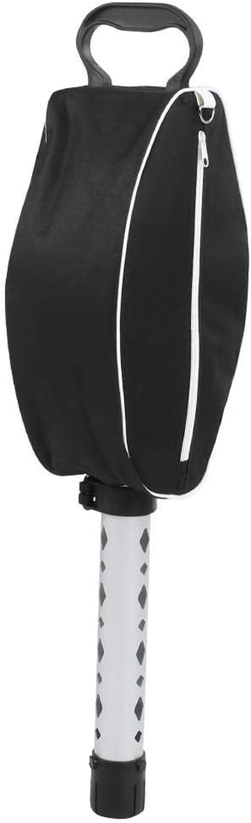 Golf Ball Shag Bag, Telescopic Aluminium Tube Golf Ball Shag Bag, Retriever Pick up 80 Balls Holder Collector, Waterproof Wear Resistant Golf Ball Shagger for Outdoor Sports Supplies