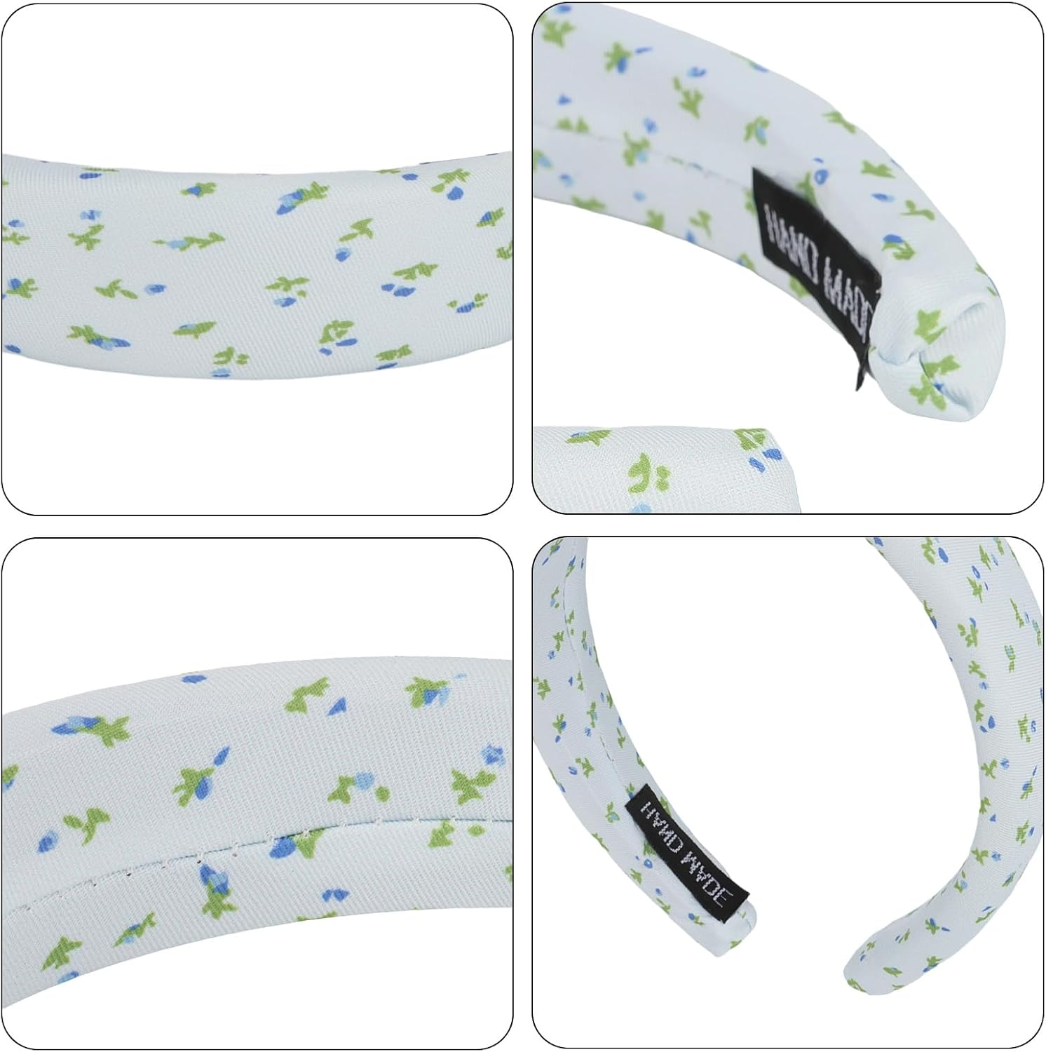 Bumlofa Set of 3 Women'S Headbands, Wide Headbands, Elegant, Stylish Hair Accessories with Floral Pattern image number 1