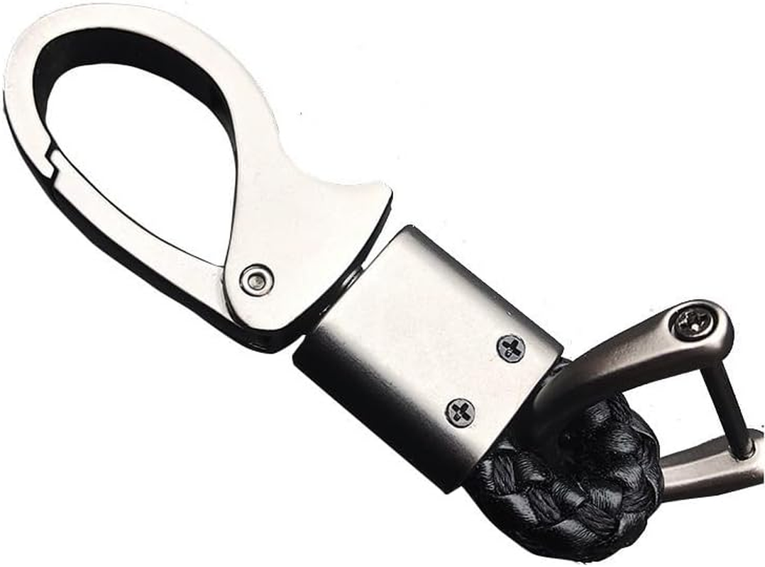 Key Fob Key Chain PU Key Fob Holder Set 3 Pack (Black & Red) Sturdy Metal Key Chain Included Ideal for Car Smart Keys Men & Women Secure Keychains image number 5