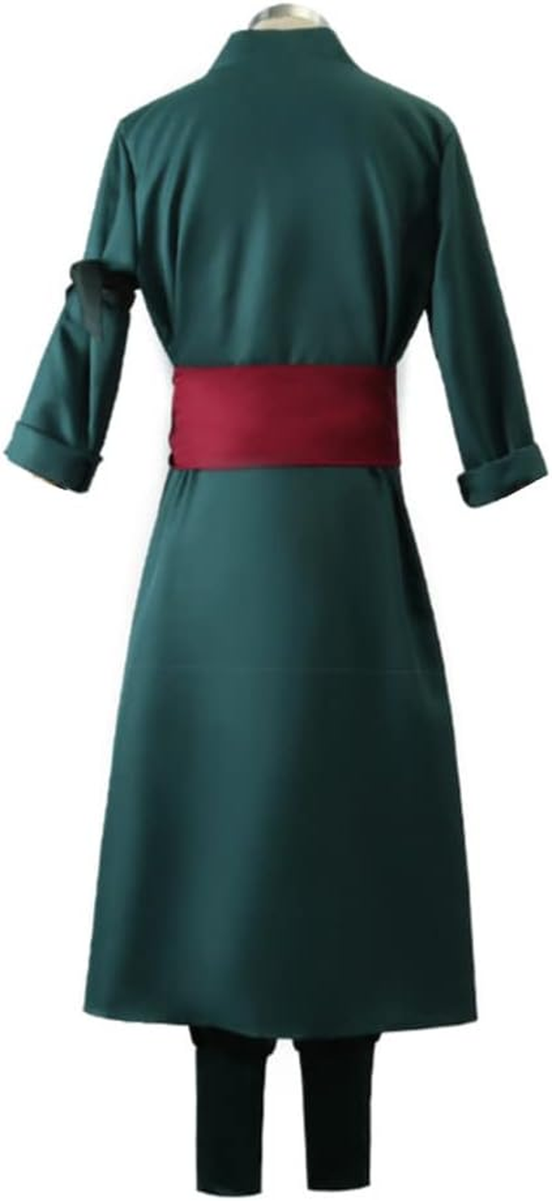 GWOKDAN Men Roronoas Cosplay Costume Anime Kimono Robe Zoro Cloak Uniform Halloween Outfits with Earrings image number 5