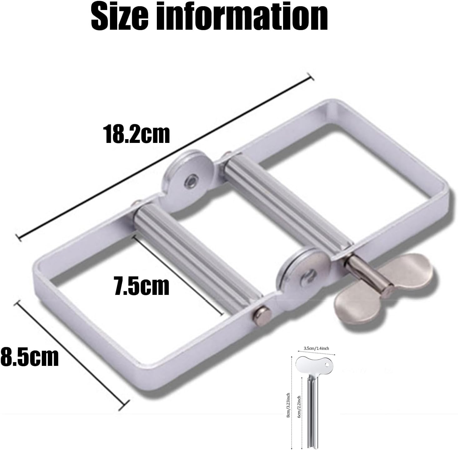 Toothpaste Tube Squeezer Dispenser for Efficient Toothpaste Paint and Cream Tube Rolling up Tool Durable Plastic Squeezer for Bathroom Kitchen Salon Studio 2Pcs image number 5