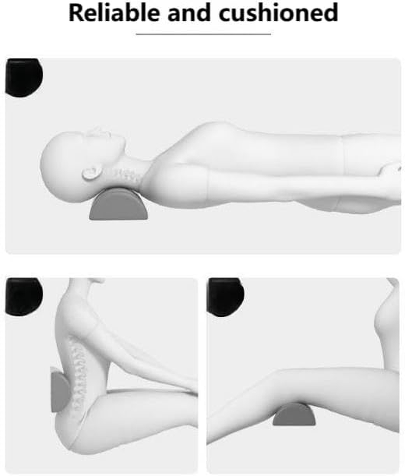 SYGELER 40X20X9Cm Half round Massage Table Bolster Pillow | Massage Table PU Leather Knee Pillow for Lower Back/Leg/Neck Pain Relief