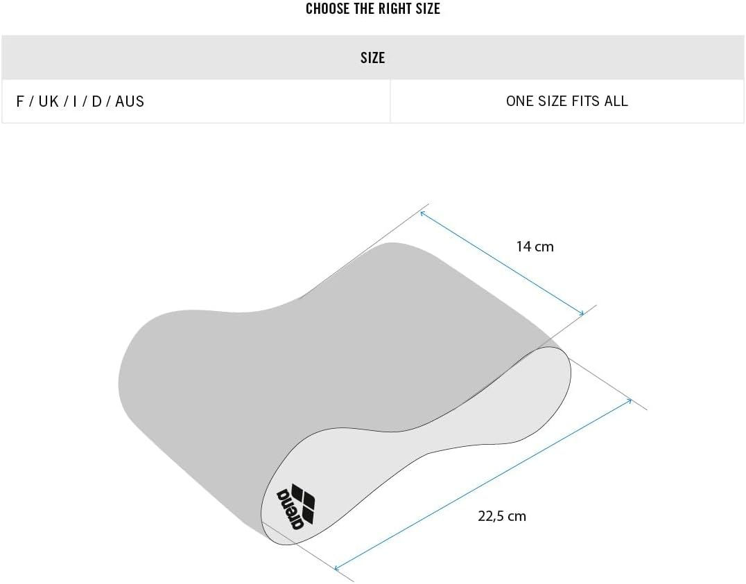 Arena Unisex Adult Freeflow Pull Buoy II Swim Training Aid for Competitive Swimmers or Beginners, One Size - Black image number 1