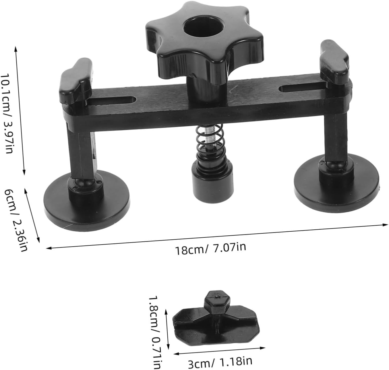 SEWOART Dent Tool Kit with Suction Cup and 18 Adhesive Tabs for Small and Large Automotive Dents Hail Damage Repair Automotive Body Fixer Set image number 1
