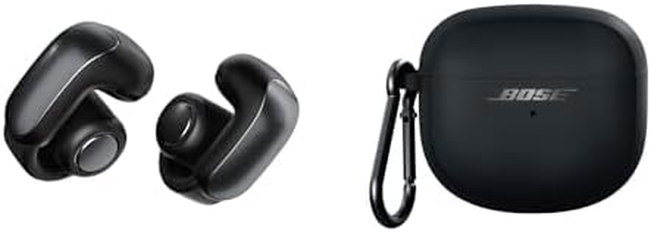 Bose Ultra Open Earbuds (Black) with Bose Wireless Charging Case Cover (Black)
