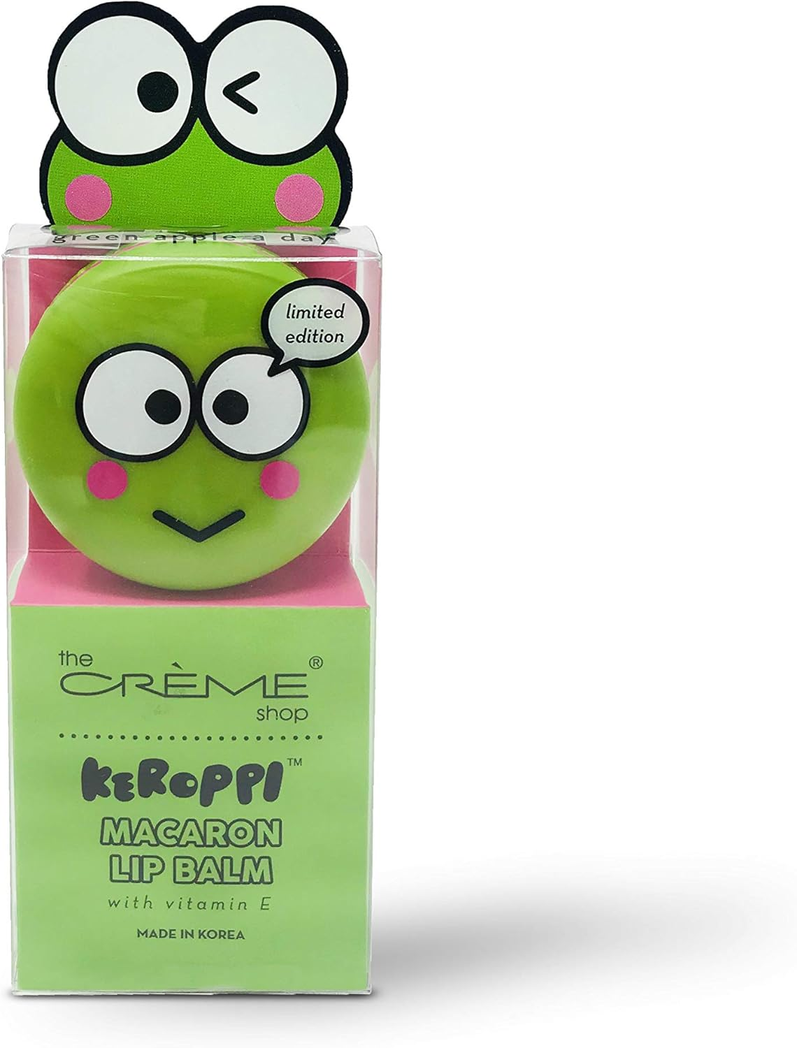 The Cr&egrave;me Shop X Sanrio Hello Kitty Macaron Lip Balm (Hello Kitty Cool as Mint) Korean Cute Scented Pocket Portable Soothing Advanced Must-Have On-The-Go image number 5