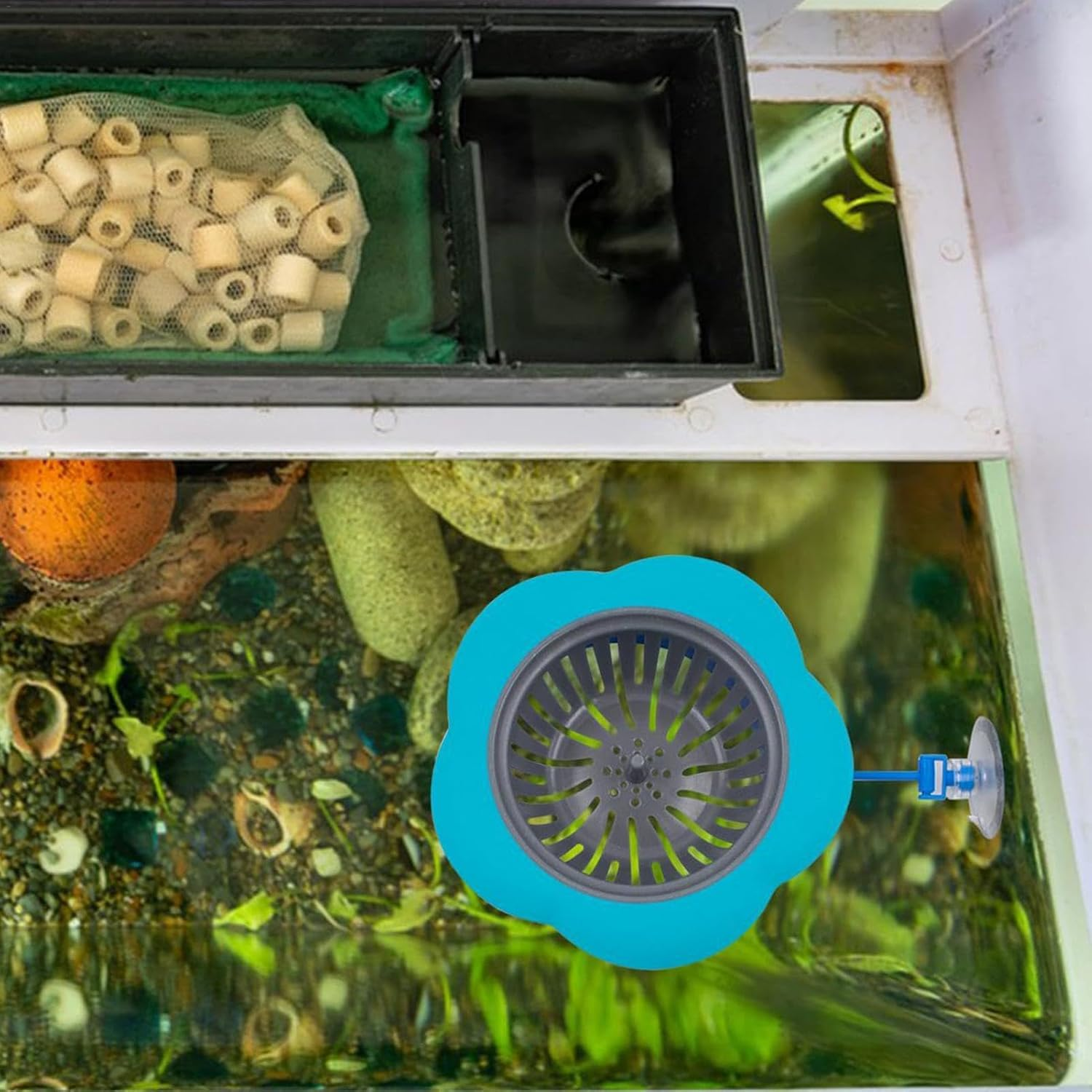 Water Controller, Aquarium Water Diffuser, Fish Tank Water Change, Pouring Diffuser for Aquariums, Buoyant Water Filling Accessory, Fish Tank Maintenance Tool, Water Filling Controller image number 2