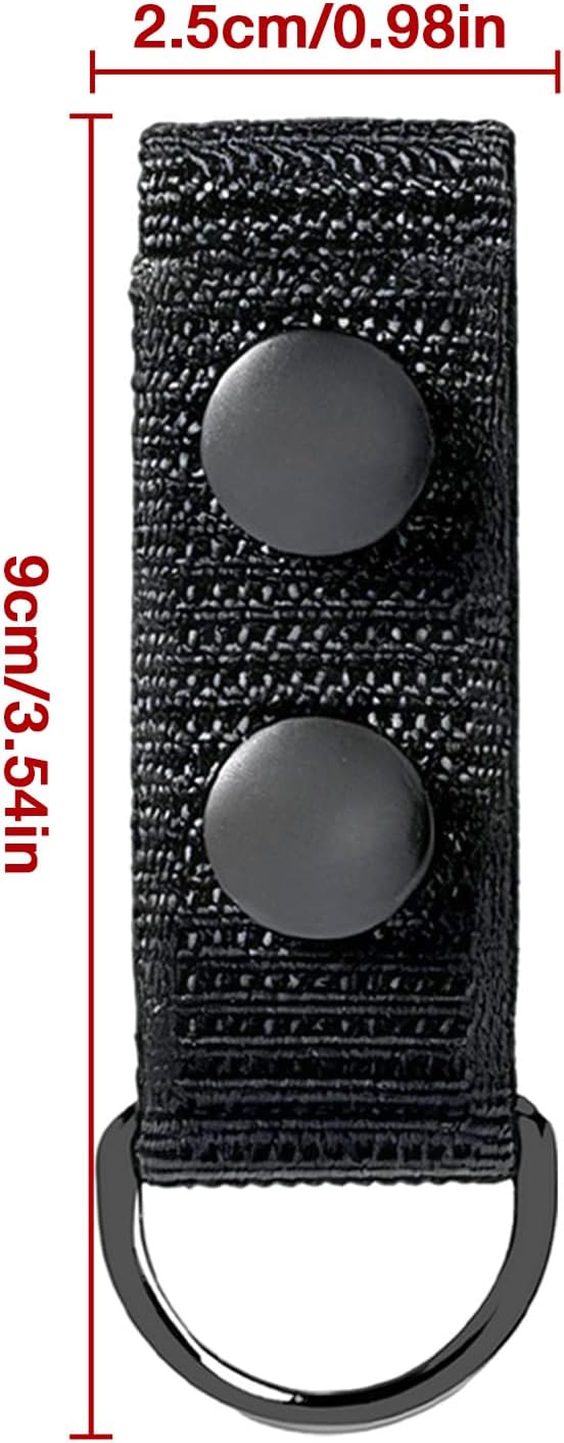 Duty Belt Keepers, 4 Pieces Belt Key Holder, Heavy Duty Strap Clips with Closure for Gear Organization, for Men Enforcement Officers Security Correctional Plumbing Mechanics Outdoor Work image number 6