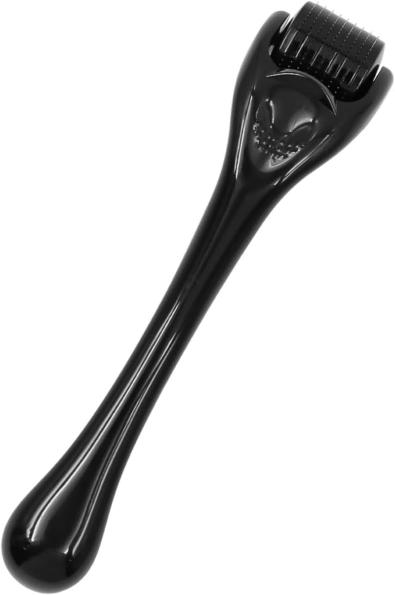 Alnicov 2 Pcs 0.5 Mm Derma Roller for Microneedling Beard Growth for Scars Wrinkles Hair Loss with 540 Stainless Steel Micro Needles Hair Care for Men Women (Black) image number 6