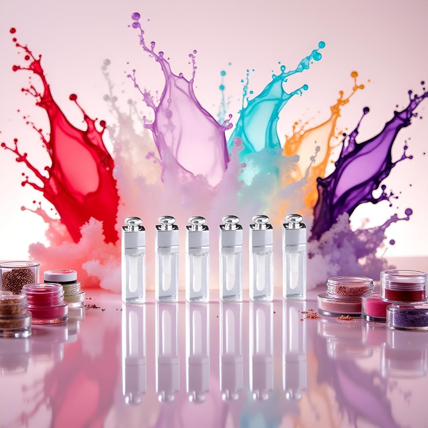 6 Pcs 3Ml Empty Lip Gloss Tubes Containers Clear Refillable Lip Balm Bottles Transparent Mini Lipstick Containers for DIY Makeup Lip Gloss Makeup image number 4