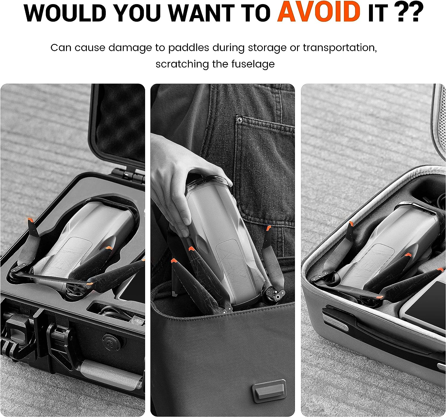 STARTRC Propeller Mount for DJI Air 3S/Air 3, Propeller Protection Strap for DJI Air 3S/Air 3 Drone Propellers, Protective Stabilizer and Propeller Fixer (Upgrade), Orange image number 5