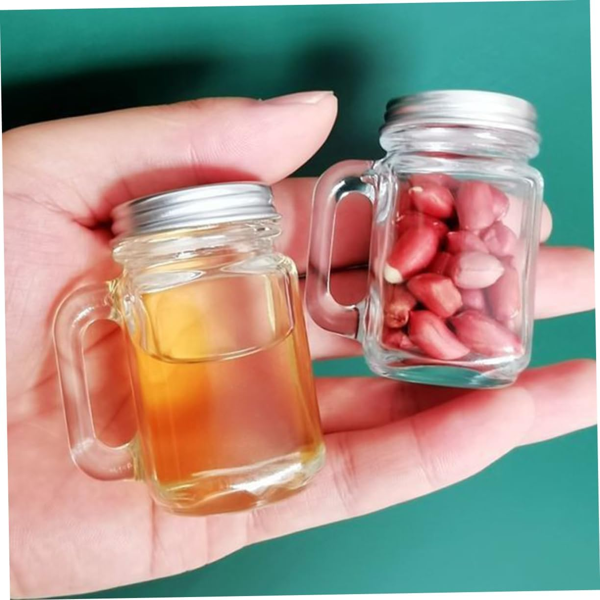 16Pcs Mini 60Ml Glass Perfume Bottle Set Essential Oil Container Empty Bottles Refillable Travel Size