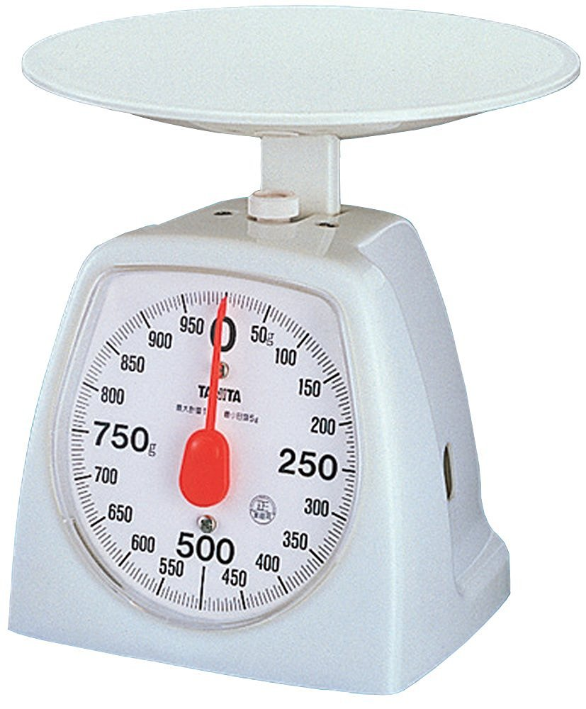 Tanita 1439-WH Cooking Scale, Kitchen Scale, Cooking, Analog, 2.2 Lbs (1 Kg), 0.1 Oz (5 G) Unit, White image number 1