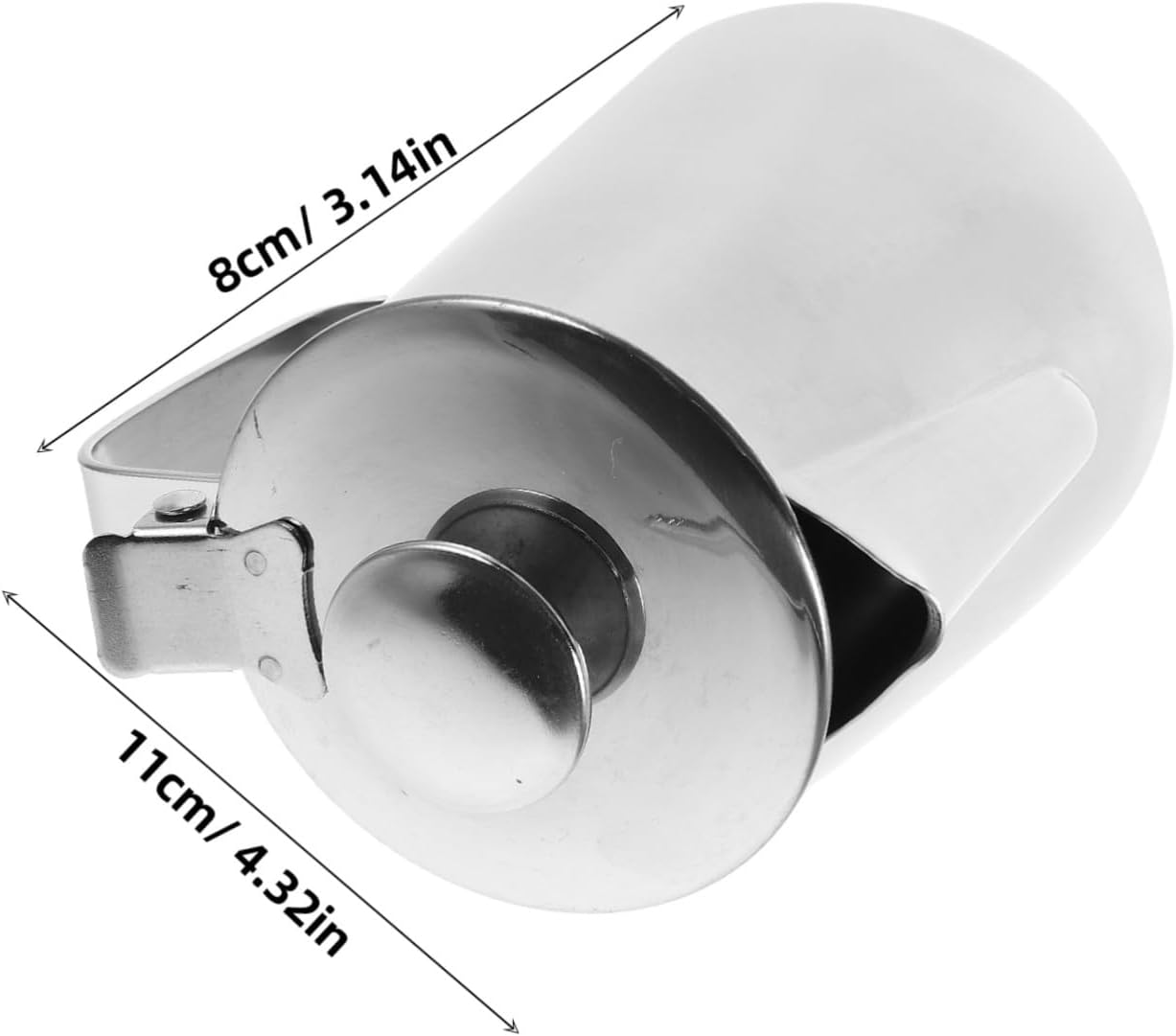 Stainless Steel Milk Frothing Pitcher with Lid Easy Clean Frother Cup for Latte Art Precise Pour Spout for Espresso Machines for Coffee Shops and Home Brewing image number 3