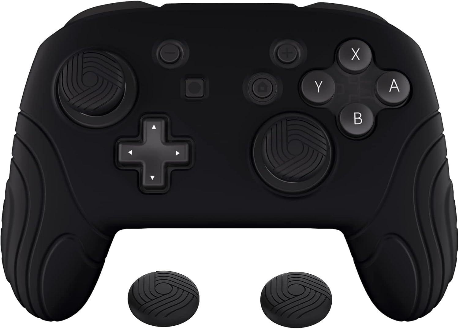 Playvital Samurai Edition Ergonomic Silicone Skin Protective Case for Nintendo Switch Pro Controller, Soft Anti-Slip Controller Grip Protector for Nintendo Switch Pro with Thumb Grip Caps - Blue