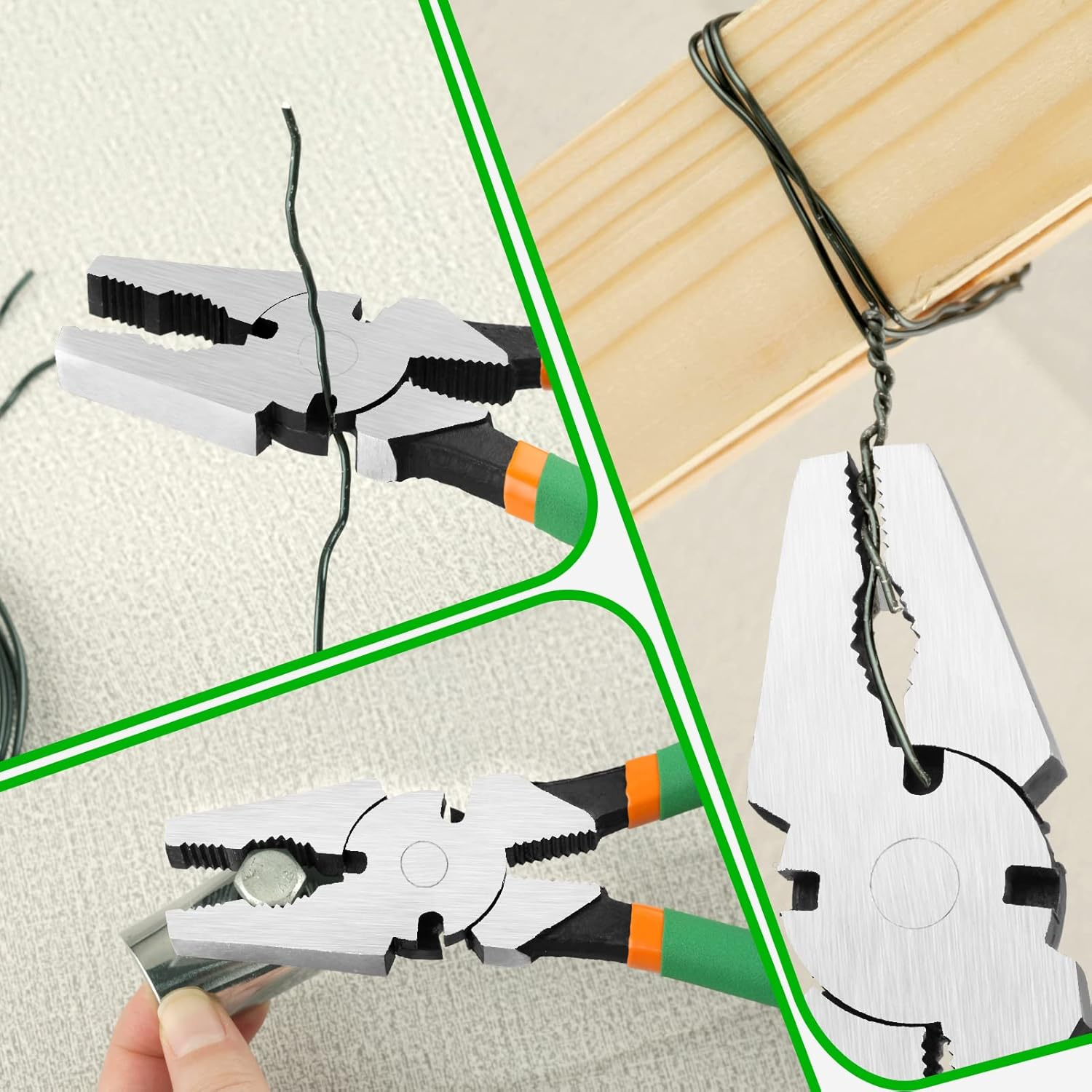 LEONTOOL 10 Inch Fencing Pliers with Wire Cutters, Heavy-Duty Multi-Purpose Fence Pliers for Installing and Maintaining Wire Fences image number 3