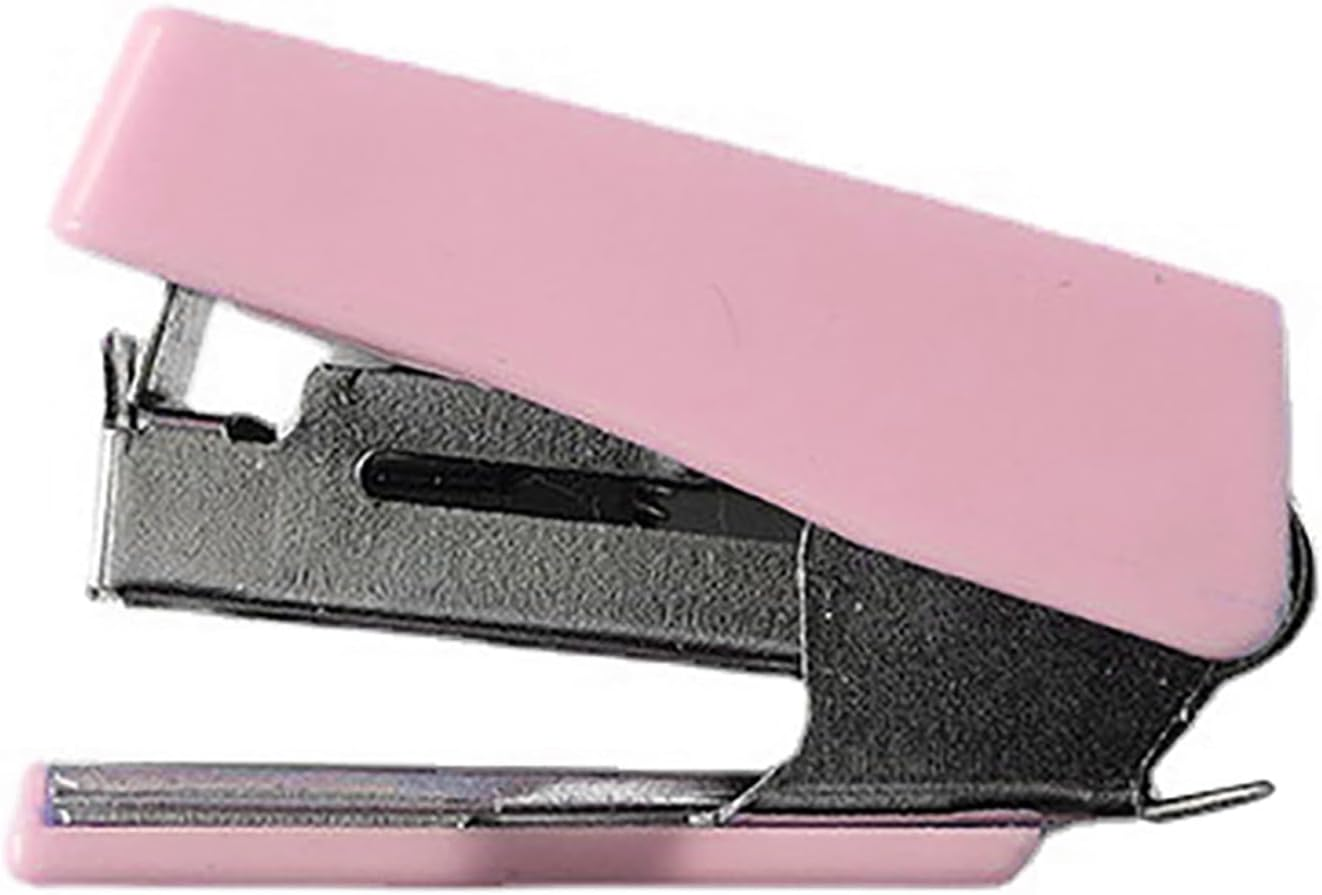 Office Desktop Stapler, Mini Stapler Set Convenient 10 Sheet Capacity Vibrant Color for Office Supplies image number 3