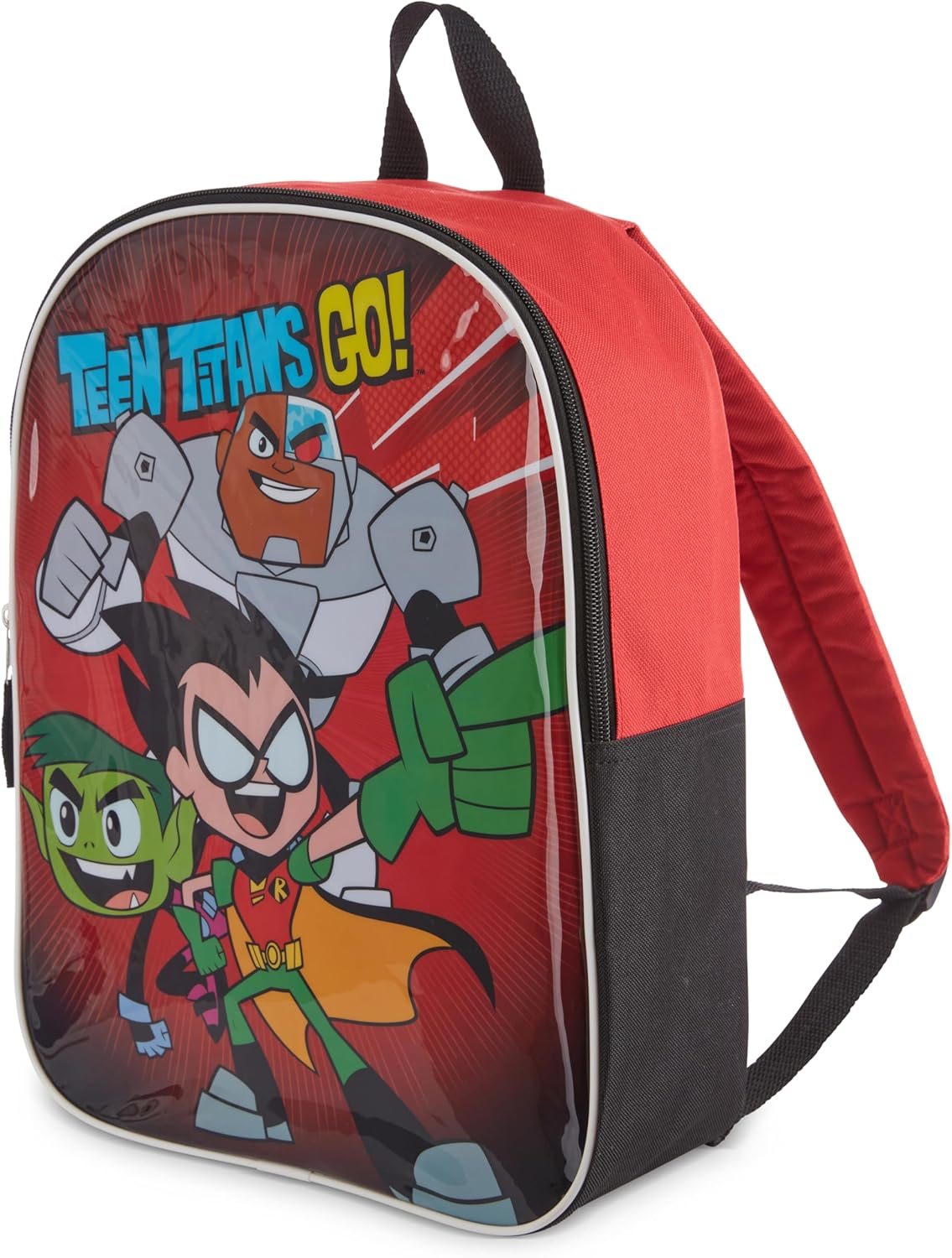 DC Comics Teen Titans Go Toddler Boy Backpack for Kids - Toddler Backpack with Padded Straps & Zip Compartment Little Kids Backpack - Comfy Backpack for Kids & Preschool Backpack - 15", Black, 15 Inch image number 6
