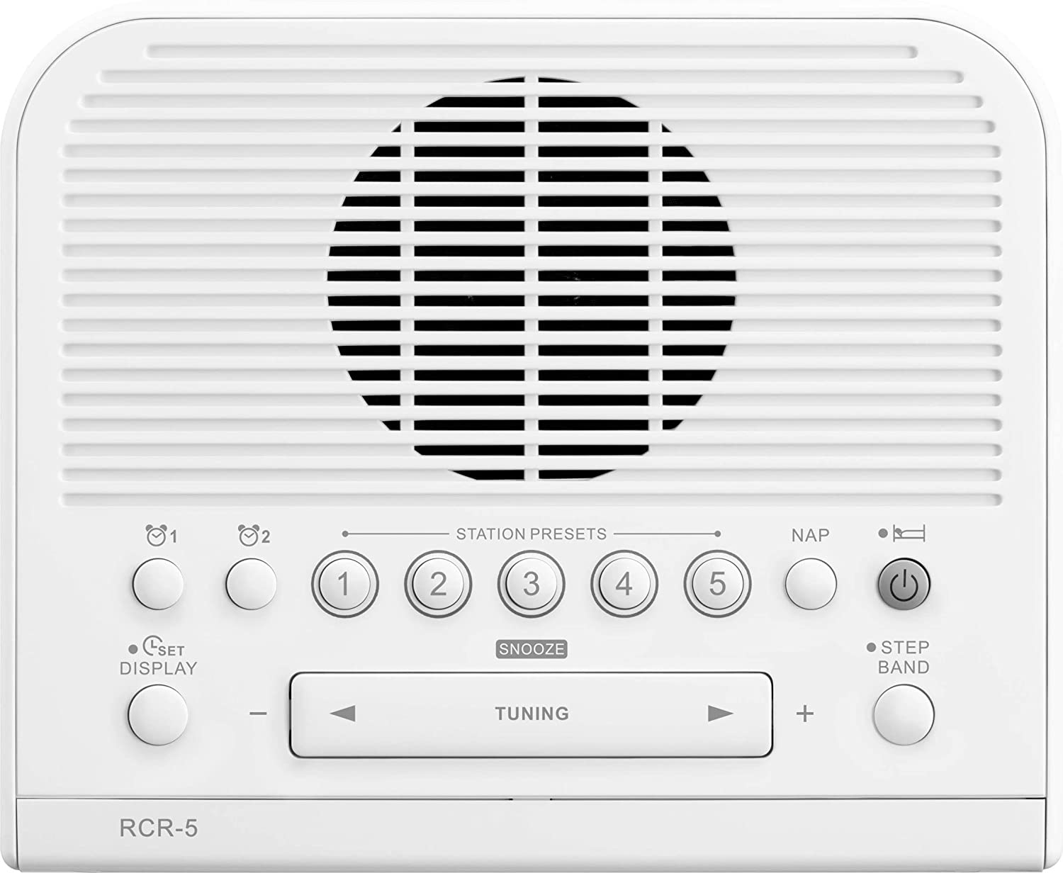 Sangean RCR5 AM/FM Clock Radio, White image number 2