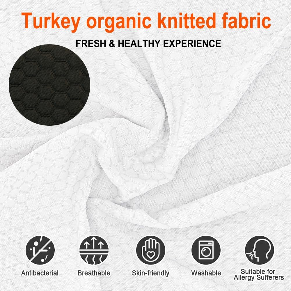 Duchess Single Gel Memory Foam Mattress Natural Cooling Technology Thermal Gel Three-Layer Soft and Firm Two Sided Flippable Firm & Medium Soft Comfort Bonus 1 Pillow image number 1