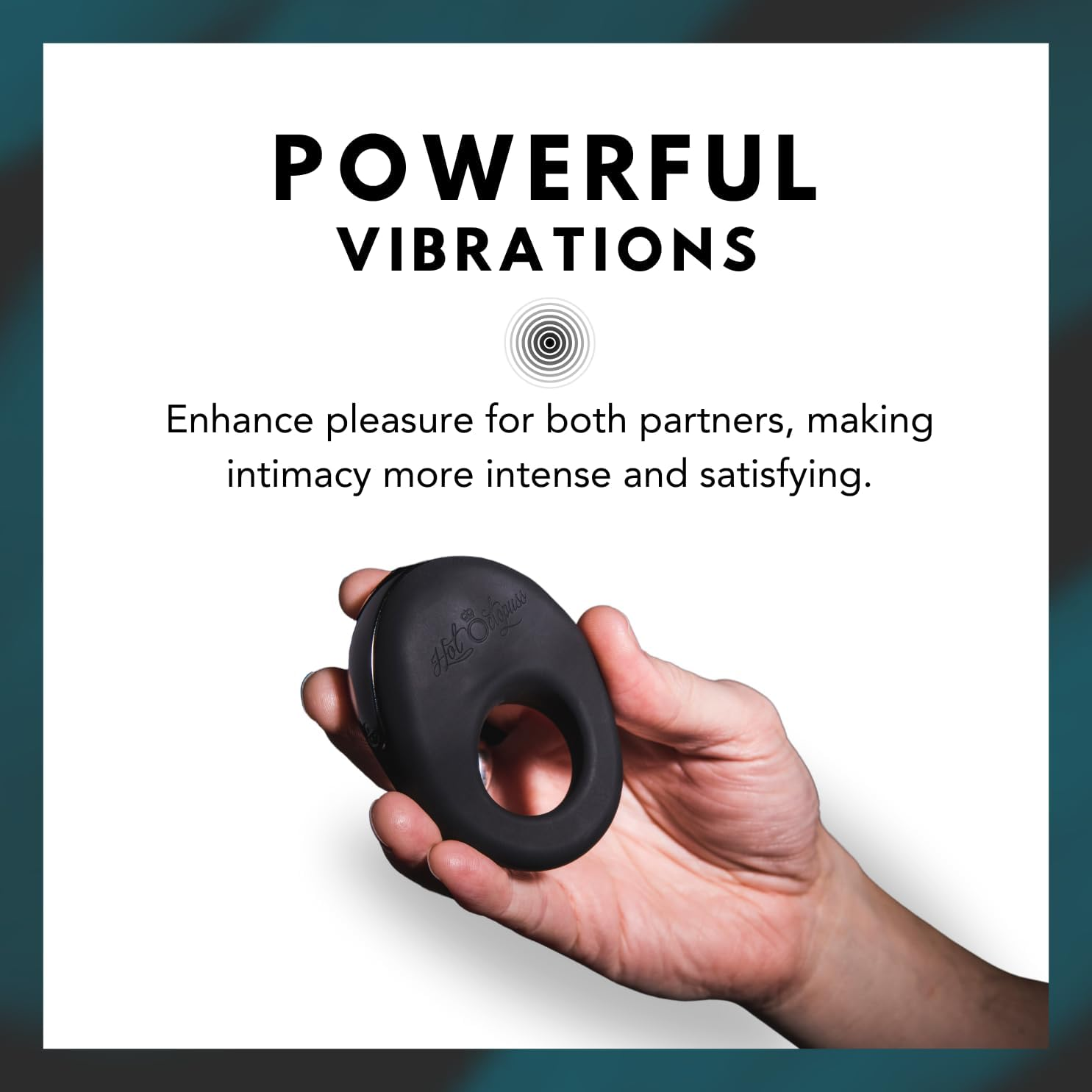 Hot Octopuss | Atom Cock Ring | Male Sex Toy | Powerful & Rechargeable | Solo & Couple'S Fun | Silicone | Multi Speeds | 100% Waterproof | Fast USB Recharge | Black image number 2