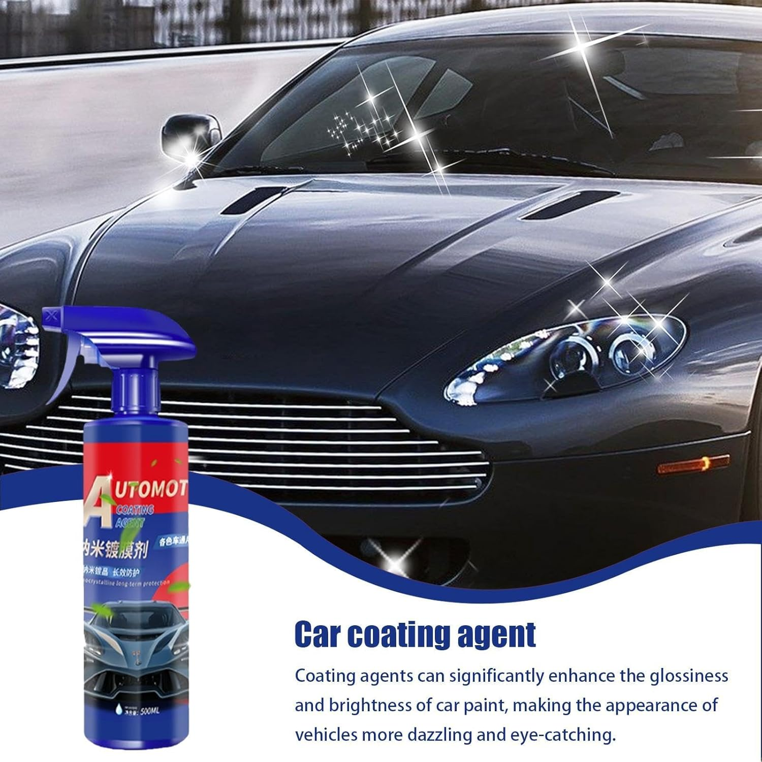 Ceramic Coating for | High Protection Liquid Rapid Car Wax Polish Ceramic Spray Coating - 500Ml Rapid Car Wax Polish Ceramic Spray Coating, Ceramic Coating for Auto Paint image number 2